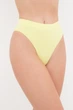 Трусы бразилиана женские бесшовные в рубчик Giulia BRASILIAN BRIEFS RIB S/M Yellow-charlock, трусики из микрофибры - изображение 2
