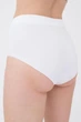 Высокие бесшовные женские трусики брифы Giulia MIDI BRIEFS L/XL White, из микрофибры, бельё повседневное - изображение 5