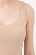 Майка женская бесшовная на широких бретелях Giulia TANK S/M Beige-naturale, легкая, дышащая, мягкая, для спорта и повседневной носки - изображение 5
