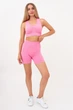 Безшовний жіночий спортивний топ Giulia TOP SPORT SHAPE S/M з мікрофібри, підтримка, фітнес, тренування, рожевий Pink-rosa pink - зображення 5