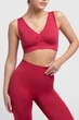 Бесшовный женский топ с push-up эффектом из микрофибры Giulia TOP SHAPE S/M Bordo-winterberry, спортивный топ - изображение 2