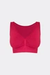 Бесшовный женский топ с push-up эффектом из микрофибры Giulia TOP SHAPE S/M Bordo-winterberry, спортивный топ - изображение 6