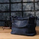 Сумка шоппер женская из натуральная кожи Vintage leather-22988 Синяя - изображение 12