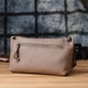 Сумка кросс боді через плече жіноча з натуральної шкіри Vintage leather-23005 Світлий тауп - зображення 11