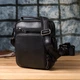 Сумка планшет через плечо мужская из натуральная кожи Vintage leather-23034 Черная - изображение 11