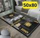 Стильный и износостойкий ковёр для дома, 50х80 «100 долларов» KT7001752 - изображение 1