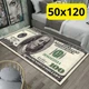 Стильный и износостойкий ковёр для дома, 50х120 «100 долларов» KT7001703 - изображение 1
