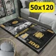 Стильний та зносостійкий килим для дому 50х120 "100 доларів" KT7001753 - зображення 1