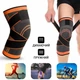 Наколенник-бандаж коленного сустава Sibote Knee Support WN-26O XL Серо-оранжевый - изображение 3