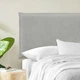 Изголовье для кровати COSAS Rodos Rocky 60x190 см Серый - изображение 4