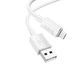 Кабель для зарядки Hoco X107 USB-МicroUSB 2.4A 1 м White (34400_3340263) - изображение 1