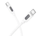Кабель синхронизации Borofone BX114 Silicone Type-C to Type-C 60W/3A 1 м White (35940_3605849) - изображение 1