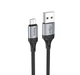 Кабель для зарядки Hoco X102 Fresh USB/МicroUSB 2.4A 1 м Black (35656_3577437) - изображение 1