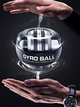Гироскопический кистевой тренажор GURO BALL еспандер для кистей пальцев рук запястья Art Planet черный + пружинный кистевой эспандер в подарок - изображение 3