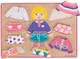 Puzzle drewniane Bigjigs Ubierz dziewczynę 10 elementów 2999627 (691621160572) - obraz 2