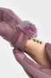 Рукавички жіночі на єврохутрі сенсорні темно-рожевого кольору GLOVES размер 7.5 (209386) - зображення 3