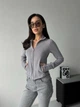 Жіноча приталена кофта на блискавці Uaclothes 42 Сірий (like36328-167511364) - зображення 2