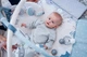 Развивающий коврик для младенцев MoMi Pastel с бортиками коврик детский развивающий 0+ мягкий манеж, сухой бассейн с шариками, мягкий коврик с дугами, игрушками и подушкой, детский развивающий коврик для новорожденных с бортиками - изображение 6