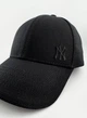 Бейсболка фулка STRETCH COTTON на резинке с вышивкой NY чёрного цвета M (57-58 см) - изображение 2