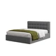 Ліжко полуторне з підйомним механізмом 140x200 Tiramisu Dark Grey Viorina-Deko Темно-сірий (каркас з ламелями/без матраца) (ЛДСП/тканина) - зображення 1