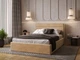 Кровать полуторная с подъемным механизмом 140x200 Street Beige Viorina-Deko Бежевый (каркас с ламелями/без матраса) (ЛДСП/ткань) - изображение 3