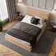 Кровать полуторная с подъемным механизмом 140x200 Street Beige Viorina-Deko Бежевый (каркас с ламелями/без матраса) (ЛДСП/ткань) - изображение 5