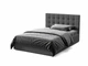 Ліжко двоспальне з підйомним механізмом 160x200 Quattro Dark Grey Viorina-Deko Темно-сірий (каркас з ламелями/без матраца) (ЛДСП/тканина) - зображення 1