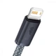 Кабель Baseus Dynamic Series Fast Charging Data Cable USB to iP 2.4A 1m Slate Gray - изображение 2