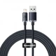 Кабель Baseus Crystal Shine Series Fast Charging Data Cable USB to iP 2.4A 2m Black - изображение 2