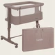 Кроватка приставная Lionelo AURORA BEIGE TAUPE - изображение 1