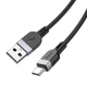 Дата кабель Hoco X109 Energy silicone USB to Type-C (1m) Black - зображення 4