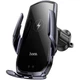 Автотримач Hoco CA202 Plus з бездротовим зарядним 15W black - зображення 1