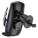 Автотримач Hoco CA202 Plus з бездротовим зарядним 15W black - зображення 2