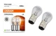 Комплект указательных ламп накаливания Osram 7528-2BL P21/5W 12V BAY15d Blister 2 шт Желтый - изображение 1
