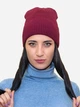Шапка женская ЖШР-024-02 Лео One Size Burgundy (ROZ6400128844) - изображение 2