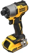 Шуруповерт ударный аккумуляторный DeWalt xr Li-Ion 18в бесщеточный PowerStack 1х1.7А·час 192Нм 3200об/мин 4200уд/мин кейс 0.88кг без зу dcf840e1t - изображение 2