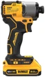Шуруповерт ударный аккумуляторный DeWalt xr Li-Ion 18в бесщеточный PowerStack 1х1.7А·час 192Нм 3200об/мин 4200уд/мин кейс 0.88кг без зу dcf840e1t - изображение 3