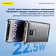 Повербанк 20000 mAh 22.5W Foneng PX126 с LED дисплеем и быстрой зарядкой PD/QC USB-C порт универсальный мощный портативный повер банк 20 000 power bank павербанк для телефона iPhone Samsung роутера планшета Серый - изображение 2