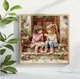 Набор для вышивки крестом ZUOANLF "Детская Дружба" 14CT, 40x40 см, канва Аида с нанесенным рисунком - изображение 5