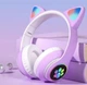 Дитячі бездротові навушники CAT STN-28, Bluetooth 5.0 з підсвіткою фіолетовий - зображення 5