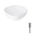 Комплект Qtap Kolibri: Раковина накладная 400x400x140 мм, White, квадратная + Донный клапан Pop-up PU02 - изображение 1