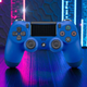 Бездротовий джойстик для PS4 Синій ігровий геймпад Bluetooth джойстик Dual Shock PS4 - зображення 1