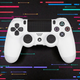 Бездротовий джойстик для PS4 Білий ігровий геймпад Bluetooth джойстик Dual Shock PS4 - зображення 1