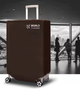 Чохол на валізу маленьку 20 дюймів 50-55 см Коричнева World Traveler - зображення 1