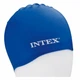 Силиконовая шапочка для плавания Intex 55992С — универсальная, для бассейна и открытой воды, синяя - изображение 1