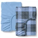 Набір простирадл на резинці OCEAN PLAID фланель 100х200x20 2 шт (4822052486481) - зображення 1