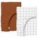 Набор простыней на резинке Cosas TERRACOTTA CHECK ранфорс 200х200x20 2 шт (4822052449745) - изображение 1