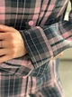 Пижама женская 2XL в клеточку (рубашка + штаны) Розово-Серая COSY - изображение 15