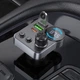 Автомобильное зарядное устройство FM модулятор HOCO E86 Alegria PD30W+QC3.0 48W (2USB-A/1C) (Black) (219732) - изображение 6