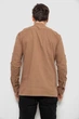 Рубашка мужская однотонная с принтом бежевый 186R2077 Ager 5XL - изображение 4